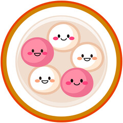 Cute Cartoon Chinese Sweet Dumpling