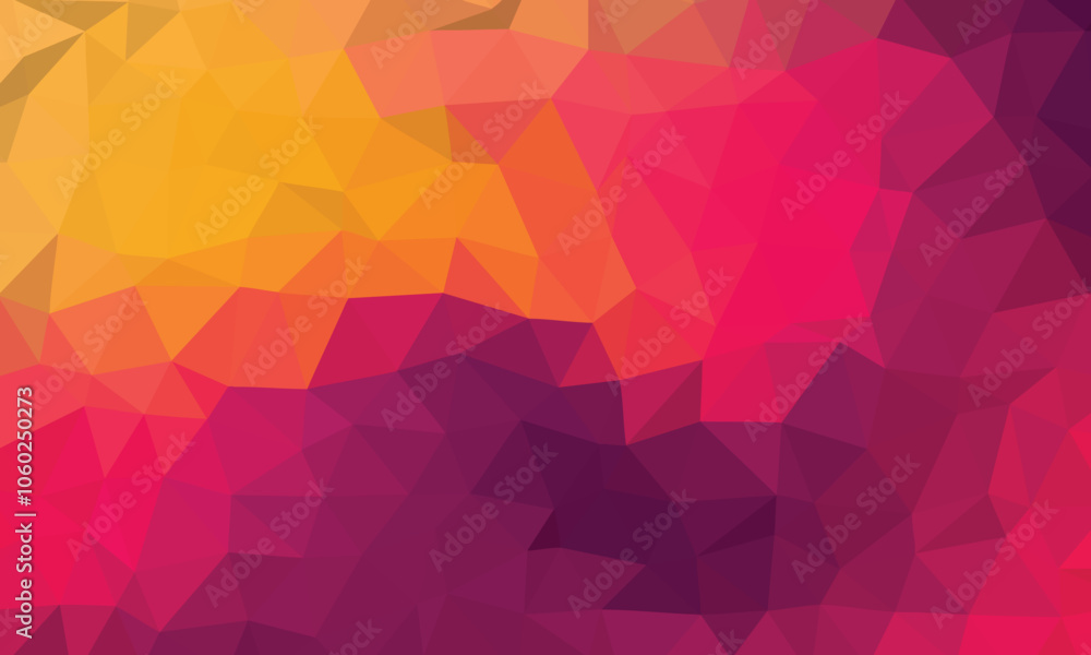 Poster gradient style low polygonal shape abstract origami background for your business use