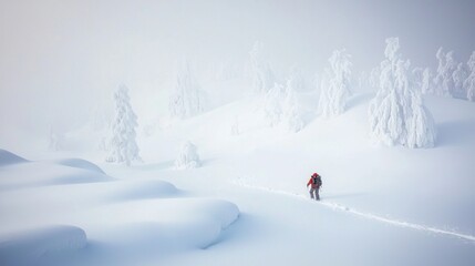 Winter Expedition: A Traveler's Journey Through Snowy Forests