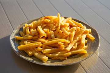 French Fries on a Plate