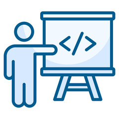 It Training  Icon Element For Design