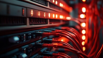 Fototapeta premium fiber optic cable