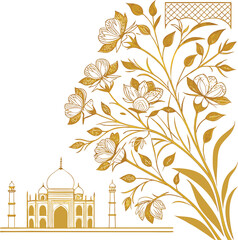 Embroidery seamless pattern with beautiful flowers. Handmade floral ornament on dark background. Embroidery for fashion products. Elegant tiled design, best for print fabric or paper and more.
