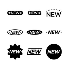 Set of labels New Icon for website and communication