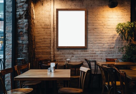 Mockup Cafe Interior.