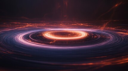 Obraz premium Abstract Visualization of Magnetic Field Lines.Concept of magnetism, electromagnetic fields, scientific research, physics, technology, innovation, abstract art.