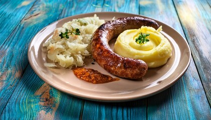 Krydret P&oslash;lse  Spicy sausage, usually made from lamb or pork, often served with mashed potatoes and sauerkraut.