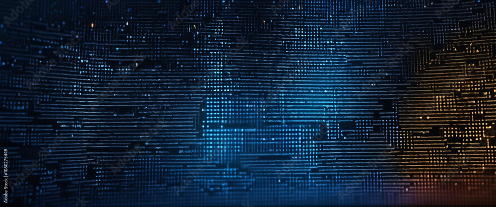 Poster digital matrix abstract background