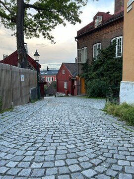 edifici tipici colorati norvege