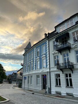 edifici tipici colorati norvege