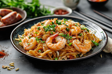 Char Kway Teow – Malaysian Stir-Fried Flat Rice Noodles with Prawns and Chinese Sausage