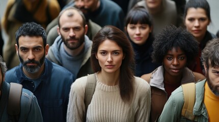 Obraz premium Diverse Faces Captured in Slow Motion