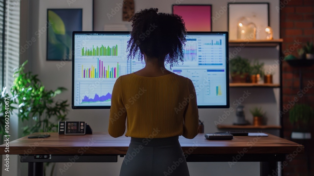 Poster analytics dashboard for productivity insights