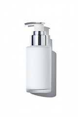 Obraz premium Skincare lotion pump bottle mock up, isolated on white background