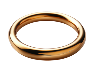  Shiny, smooth gold ring with a simple, circular design, symbolizing elegance, luxury, and timeless style. Suitable for fashion and jewelry themes.