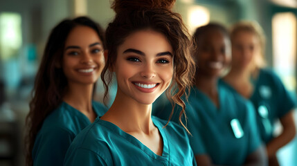 Fototapeta premium Smiling Female Healthcare Worker Photo