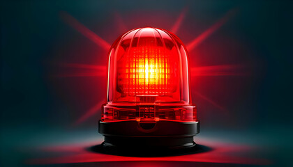 Red siren light