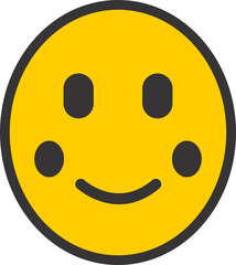 Fototapeta premium black and yellow emojis with different face expressions 