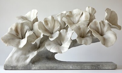A sculptural representation of flowers, showcasing artistry and nature's beauty.