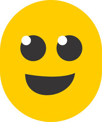 Fototapeta premium black and yellow emojis with different face expressions 