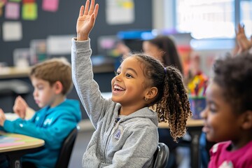 A vibrant celebration of diverse students actively participating in enriching classroom learning experiences.