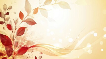 Autumn Leaves and Gentle Breeze - Warm Seasonal Backdrop