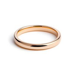 Golden ring isolated on white background