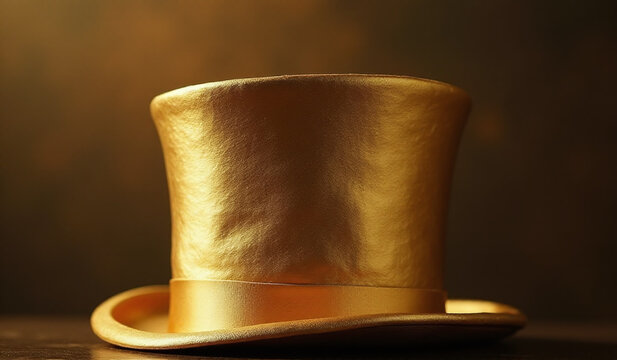 luxurious golden top hat adds touch elegance sophistication formal outfit