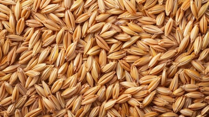 Scattered wheat seeds background.
