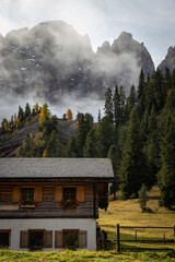Fototapeta premium Hotel in Dolomites