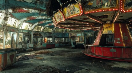  Abandoned Carnival interior