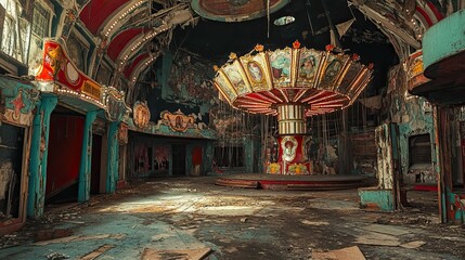  Abandoned Carnival interior