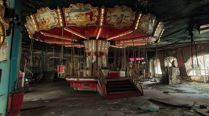  Abandoned Carnival interior
