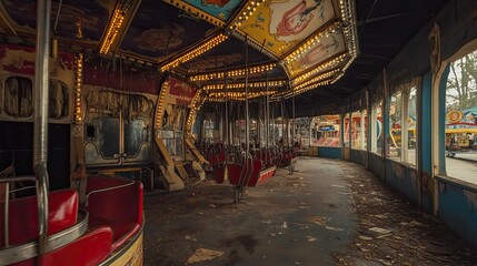 Abandoned Carnival interior
