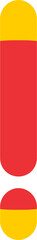 exclamation sign black and red 