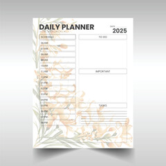 Daily Planner Template Design