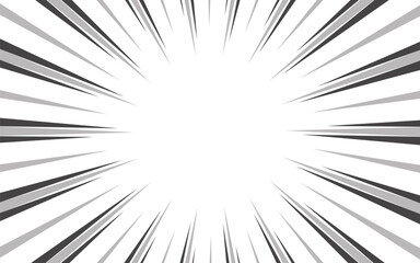 Obraz premium Comic manga radial lines with speed effect for comic books.