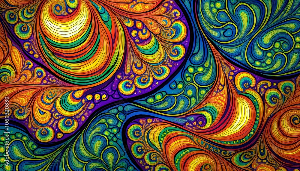 Poster abstract swirl of color: a vibrant and captivating abstract pattern with swirling colors, perfect fo
