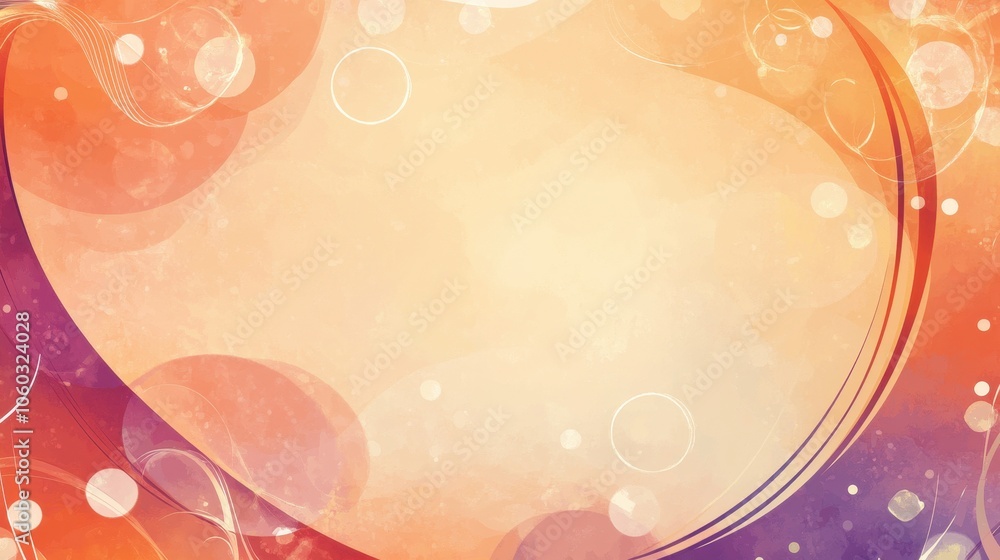 Poster vibrant bokeh abstract background with soft lighting