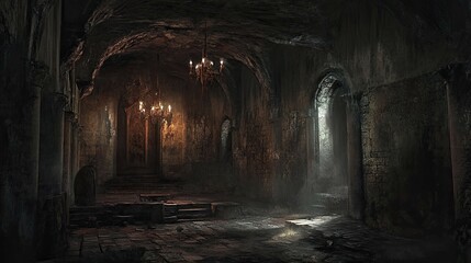 Naklejka premium Eerie Dungeon 