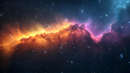 Obraz premium Cosmic Nebula Abstract Background