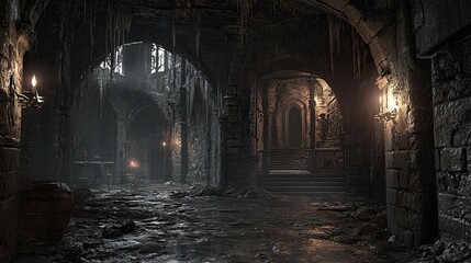 Naklejka premium Eerie Dungeon 