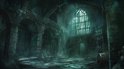 Naklejka premium Eerie Dungeon 
