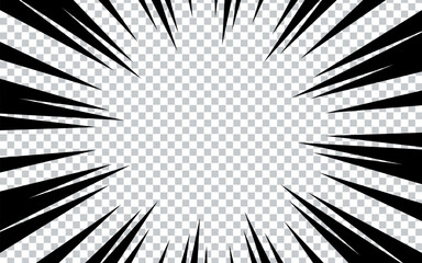 Obraz premium comic book transparent background