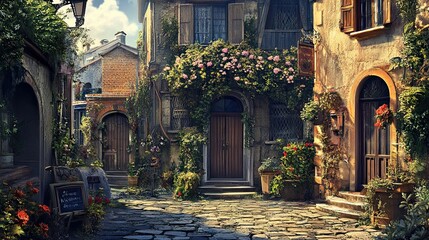 Fototapeta premium Street in the old town