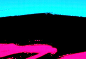 Obraz premium Neon paint texture background on black brush