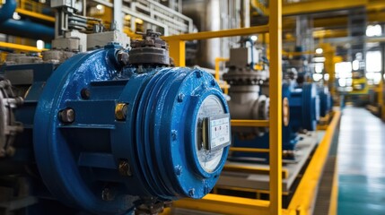 Close-up of raw oil extraction machinery working in a refinery, highlighting industrial efficiency