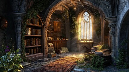 Fototapeta premium Hidden Object puzzle game Environment interior 