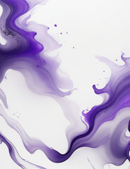 Naklejka premium liquid splash - abstract purple wave background - Generative AI