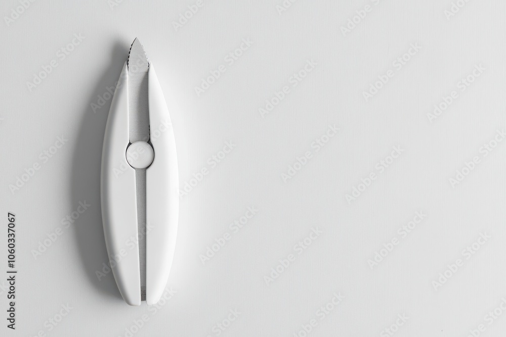 Poster minimalist white object on plain background